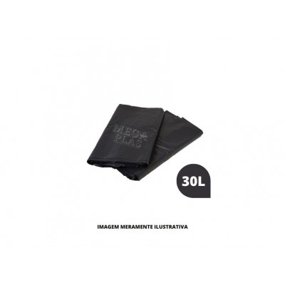 SACO DE LIXO - MEGAPLAS - 4UN 30 LITROS - CX100